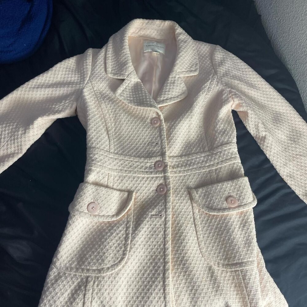 Banana-republic Women's Pink and Cream Jacket